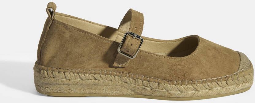 DESA Ballerina's Suède Beige Vrouwen Schoenpunt: Vierkante