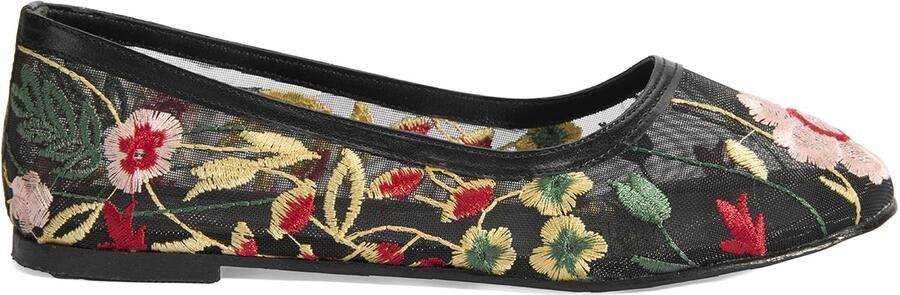 DESA Ballerina's Canvas Zwart Vrouwen Schoenpunt: Ronde