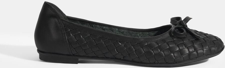 DESA Ballerina's Leer Zwart Vrouwen Schoenpunt: Ronde