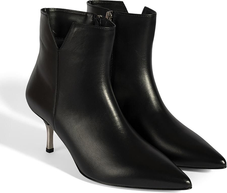 DESA Laarzen Leer Zwart Vrouwen Schoenpunt: Puntige