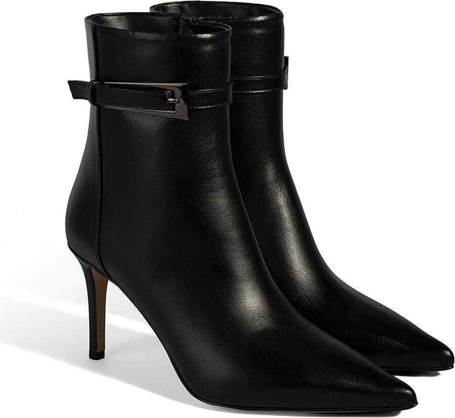 DESA Laarzen Leer Zwart Vrouwen Schoenpunt: Puntige