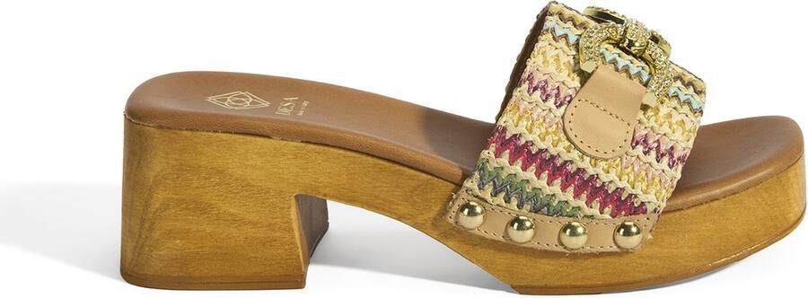 DESA Muiltje Canvas Bruin Vrouwen Schoenpunt: Nez ouvert