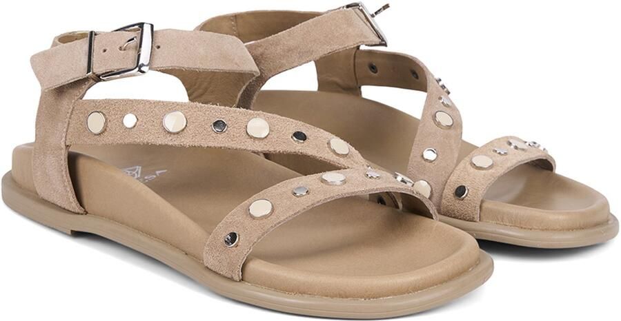 DESA Sandalen Suède Beige Vrouwen Schoenpunt: Nez ouvert