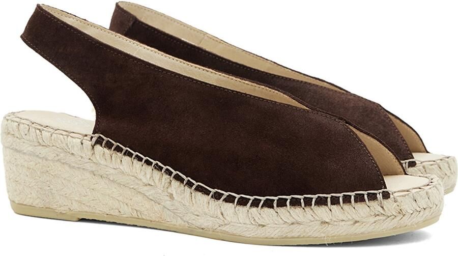 DESA Sandalen Suède Bruin Vrouwen Schoenpunt: Nez ouvert