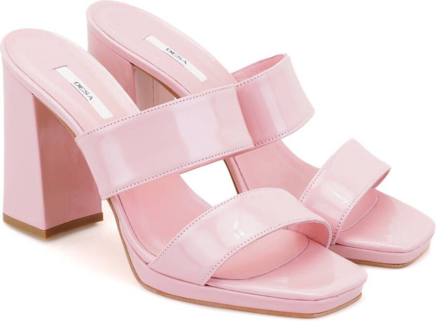 DESA Hakken Leer Roze Vrouwen Schoenpunt: Nez ouvert