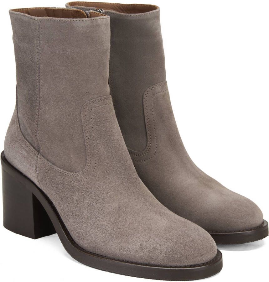 DESA Laarzen Suède Beige Vrouwen Schoenpunt: Nez rond