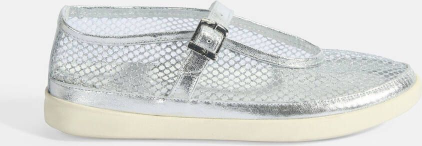 DESA Lage schoen Canvas Zilver Vrouwen Schoenpunt: Nez rond