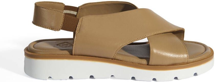 DESA Sandalen Leer Nude Vrouwen Schoenpunt: Nez ouvert