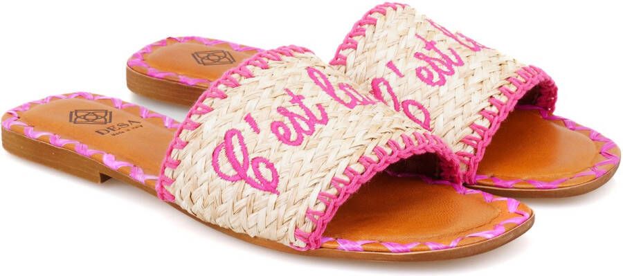 DESA Muiltje Canvas Roze Vrouwen Schoenpunt: Nez ouvert