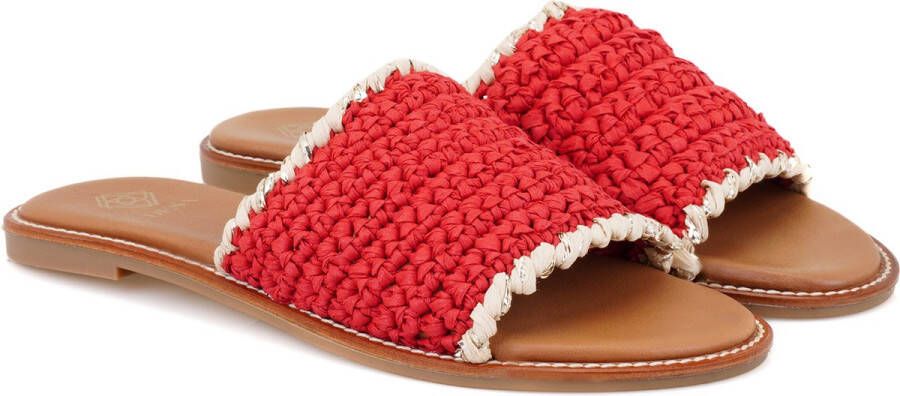 DESA Pantoffels Canvas Rood Vrouwen
