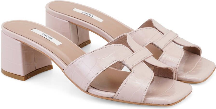 DESA Muiltje Leer Beige Vrouwen Schoenpunt: Nez ouvert