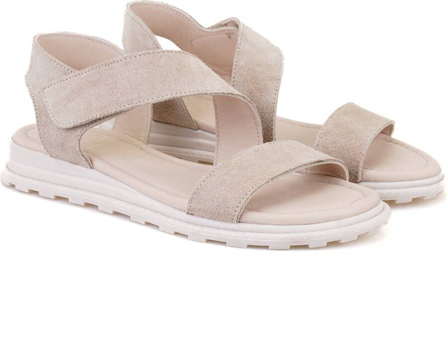 DESA Sandalen Canvas Beige Vrouwen Schoenpunt: Nez rond
