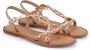 DESA Sandalen Canvas Oranje Vrouwen Schoenpunt: Nez ouvert - Thumbnail 1