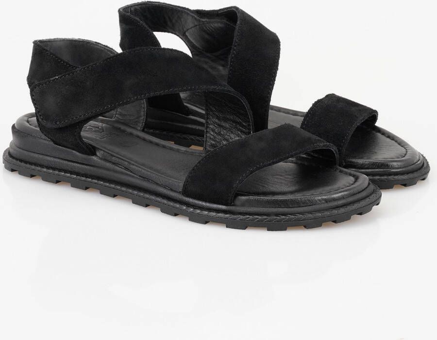 DESA Sandalen Canvas Zwart Vrouwen Schoenpunt: Nez rond
