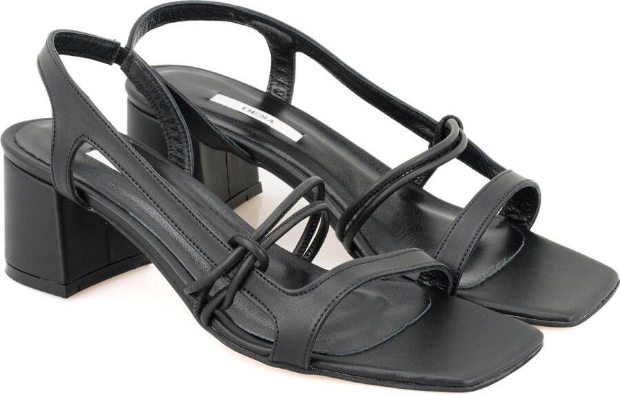 DESA Sandalen Imitatieleer Zwart Vrouwen Schoenpunt: Nez ouvert