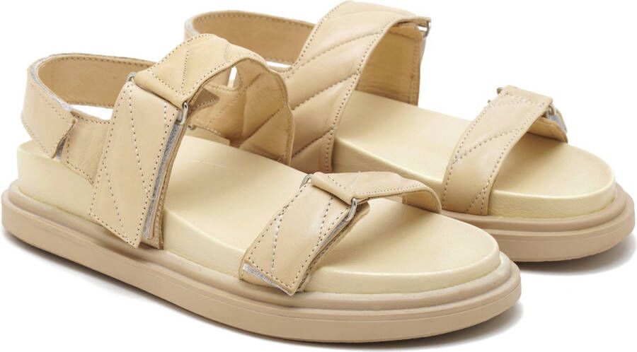 DESA Sandalen Leer Beige Vrouwen