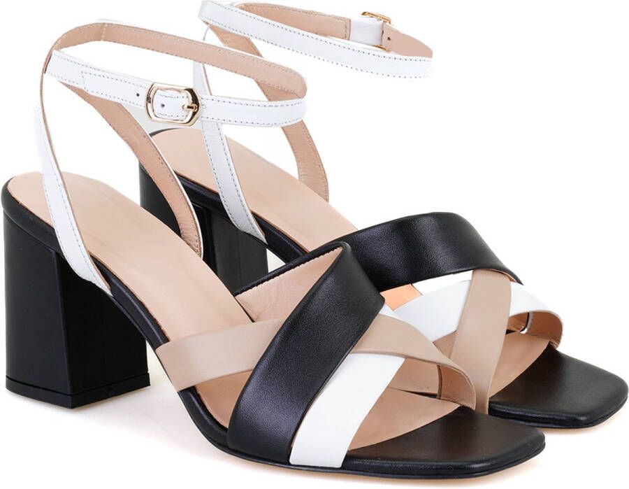 DESA Sandalen Leer Beige Vrouwen Schoenpunt: Nez ouvert