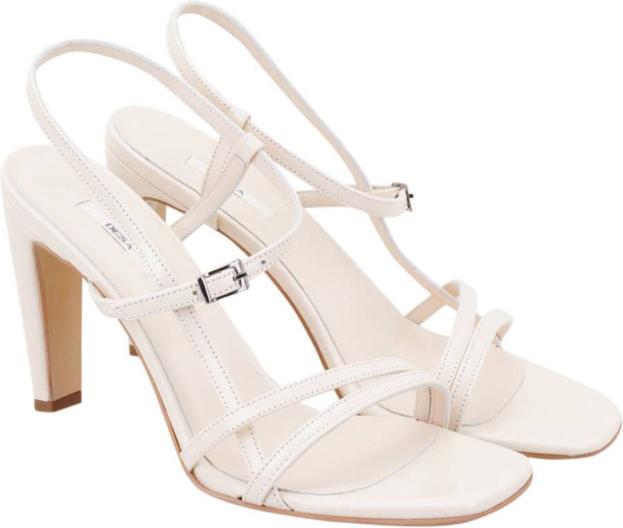DESA Sandalen Leer Beige Vrouwen Schoenpunt: Nez ouvert
