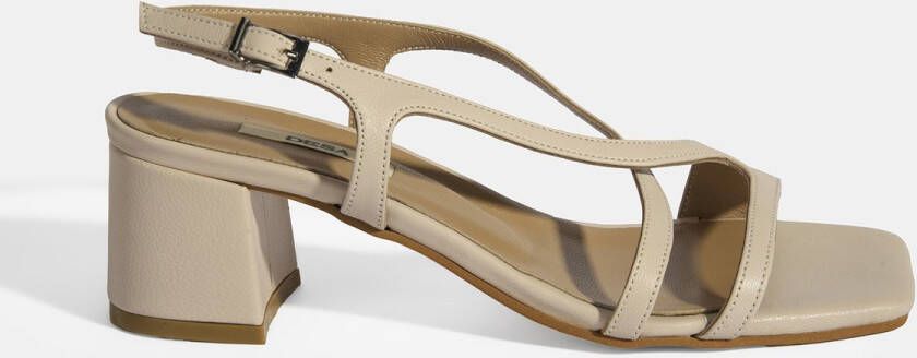 DESA Sandalen Leer Beige Vrouwen Schoenpunt: Nez ouvert