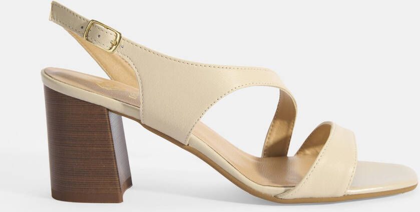 DESA Sandalen Leer Beige Vrouwen Schoenpunt: Nez ouvert
