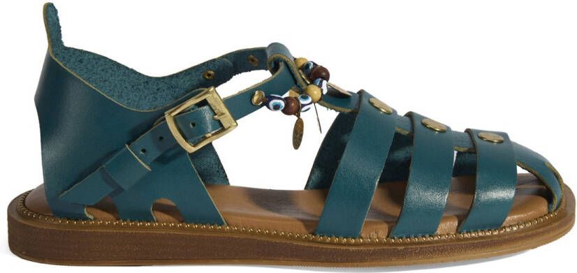 DESA Sandalen Leer Groen Vrouwen Schoenpunt: Nez ouvert