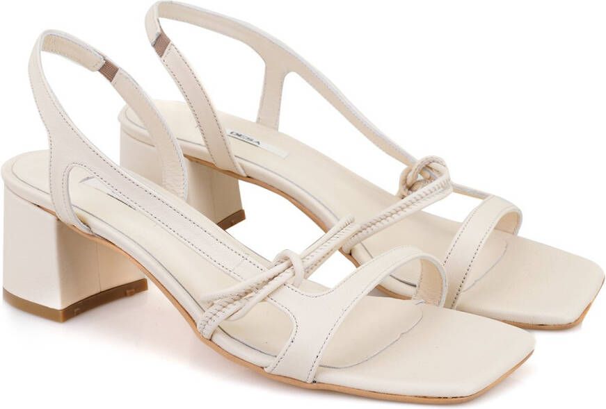 DESA Sandalen Leer Nude Vrouwen Schoenpunt: Nez ouvert