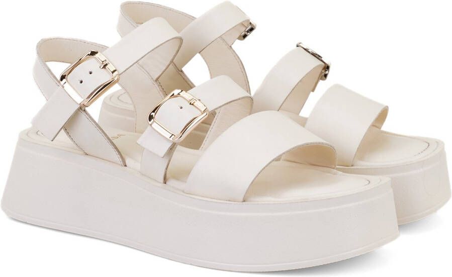 DESA Sandalen Leer Offwhite Vrouwen Schoenpunt: Nez ouvert
