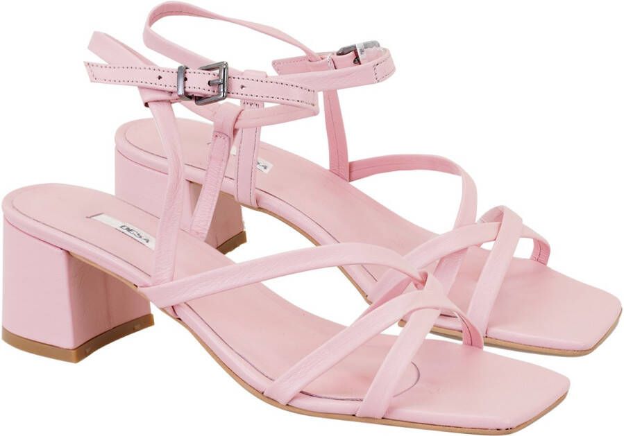 DESA Sandalen Leer Roze Vrouwen Schoenpunt: Nez ouvert