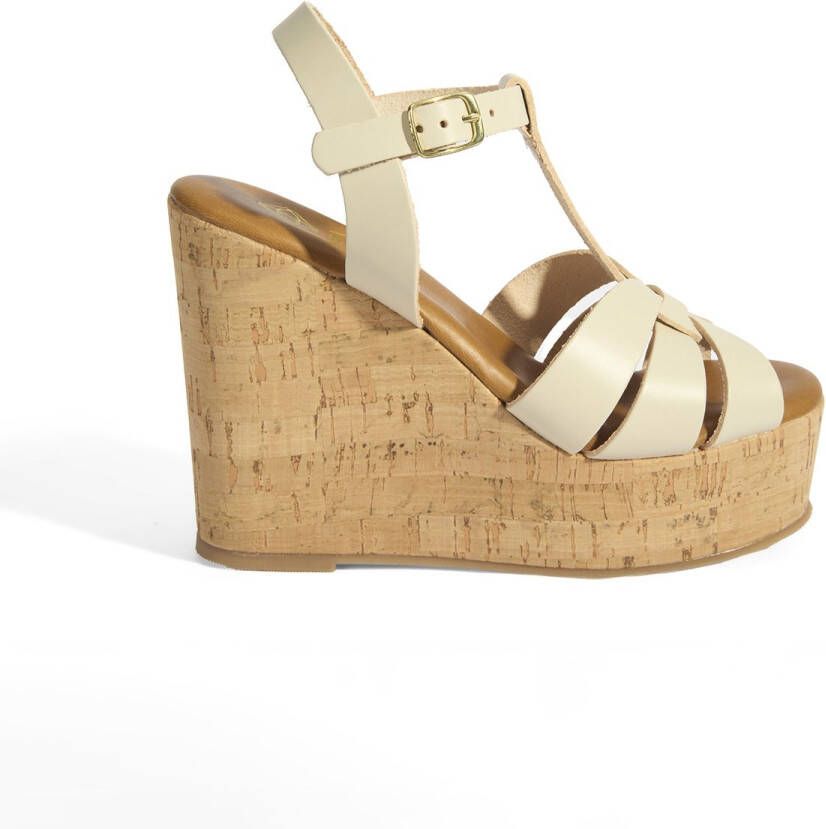 DESA Sandalen Leer Wit Vrouwen Schoenpunt: Nez ouvert