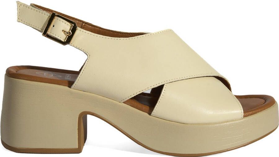 DESA Sandalen Leer Wit Vrouwen Schoenpunt: Nez ouvert
