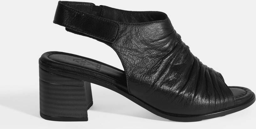 DESA Sandalen Leer Zwart Vrouwen Schoenpunt: Nez ouvert