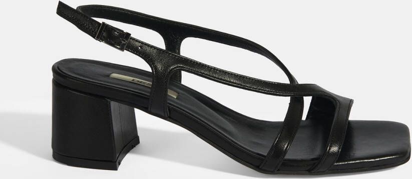 DESA Sandalen Leer Zwart Vrouwen Schoenpunt: Nez ouvert