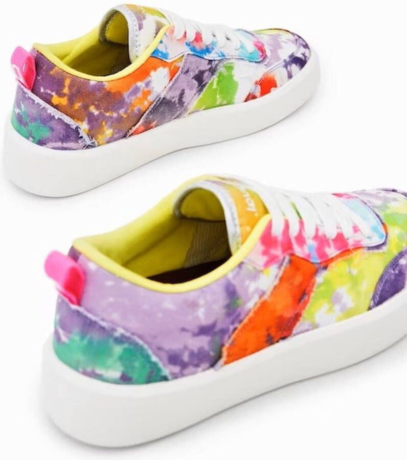 Desigual Gedrukte Multicolor Sneakers met Veters Multicolor Dames