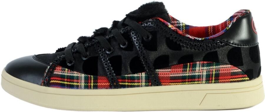 Desigual Cosmetische geruite sneakers
