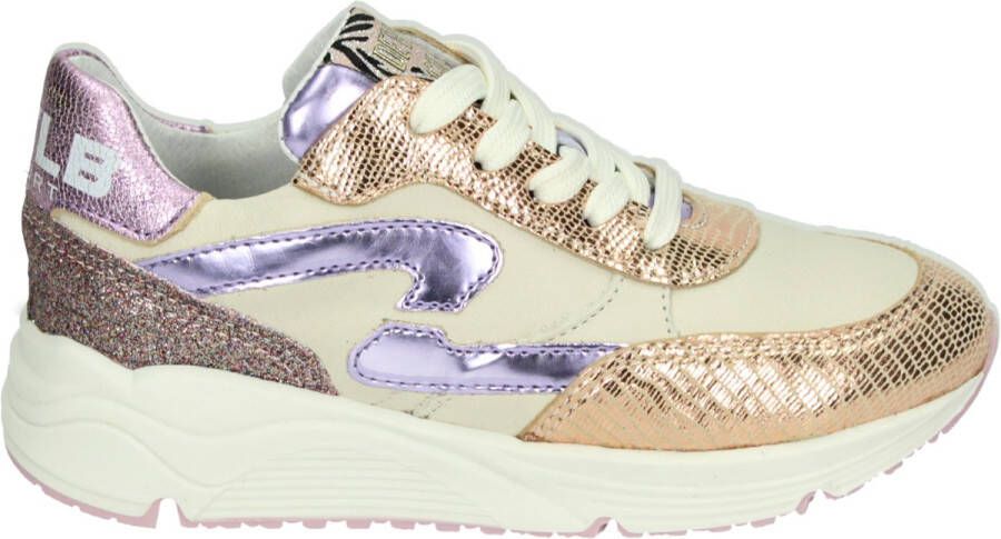 Develab 41044~~~~~~~~~~~~~~~~~~~~~~~~~ MeisjesLage schoenenKindersneakers Wit beige