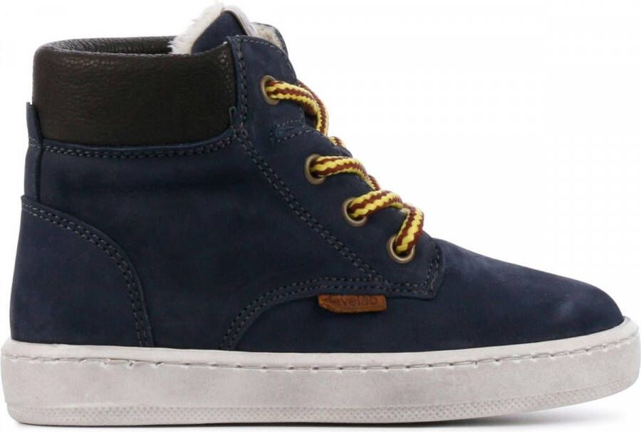 Develab Jongens Enkellaarsjes in Nubuck (Blauw)