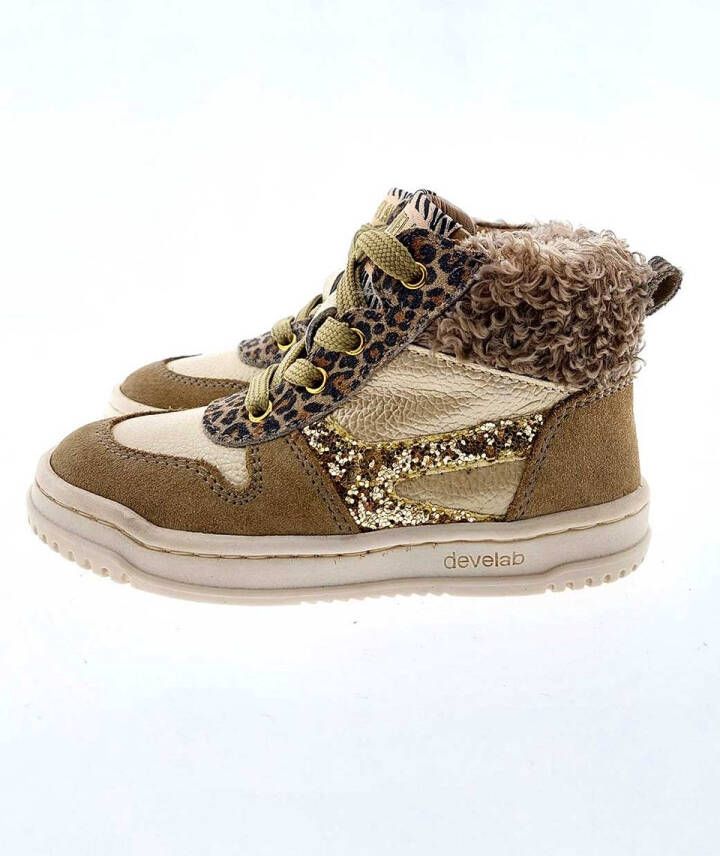 Develab 41922 sneaker boots beige