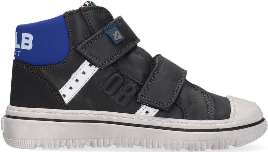 Develab 41927 Hoge sneakers Leren Sneaker Jongens Kids Zwart