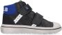 Develab 41927 Hoge sneakers Leren Sneaker Jongens Kids Zwart - Thumbnail 2
