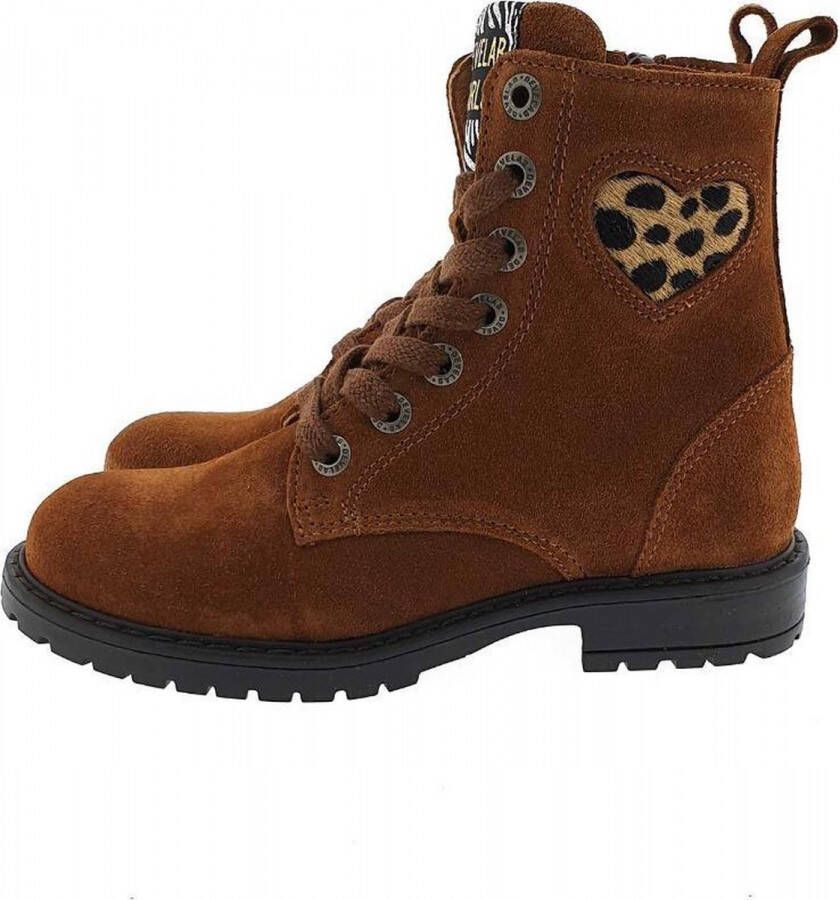 Develab 42254 Cognac Suede Veter boots