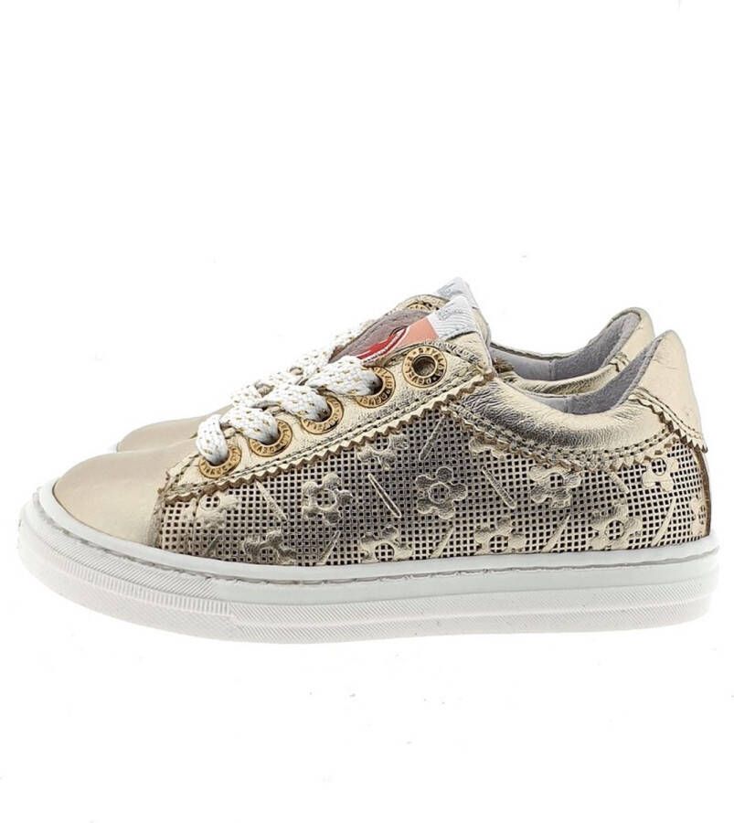 Develab 42734 Lage sneakers Leren Sneaker Meisjes Kids Goud