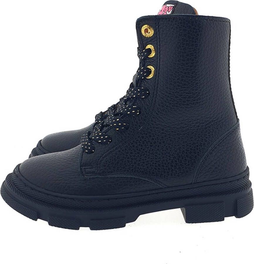 Develab leren veterboots zwart Meisjes Leer 31 | Enkelboot van - Foto 2