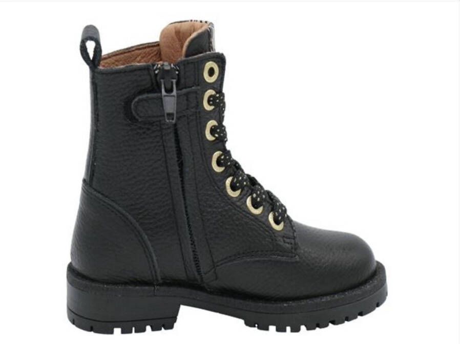 Develab 42950 922 Black Meisjes Veterlaarzen Zwart