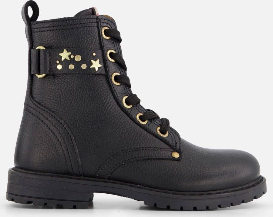 Develab 44316 Veterboots Laarzen Met Veters Meisjes Kids Zwart