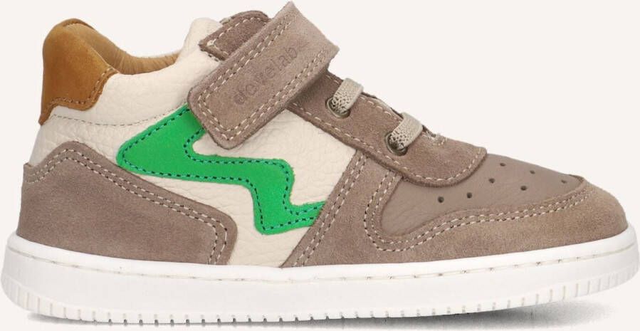 Develab 44339 Sneakers Jongens Leren Sneaker Taupe