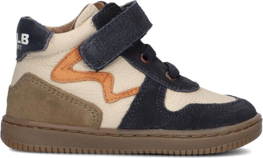Develab 44343 Sneakers Leren Sneaker Unisex Blauw
