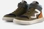 Develab 44357 Sneakers Jongens Leren Sneaker Groen - Thumbnail 4