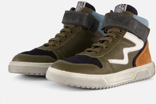 Develab 44357 Sneakers Leren Sneaker Jongens Groen