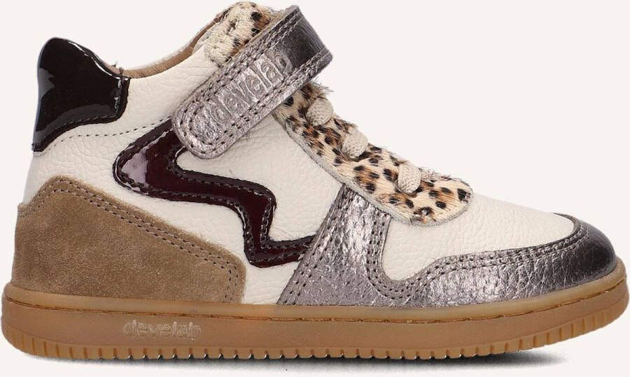 Develab 44402 Sneakers Meisjes Leren Sneaker Beige - Foto 2