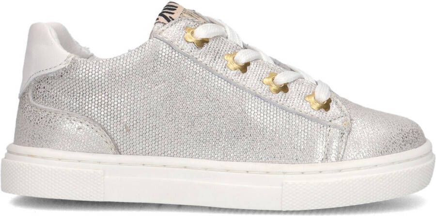 Develab 44708 Sneakers Leren Sneaker Meisjes Zilver